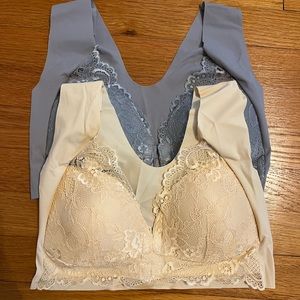 New - Set of two bras. Size XL. Please see pics for measurements.